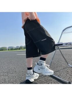 Solid Color Cotton Cargo Jeans Boy Pants 8 Solid Color Cotton Cargo Jeans Boy Pants -Kids Clothing Shop P 20240621110416138 339