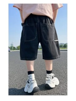 Solid Color Cotton Cargo Jeans Boy Pants 9 Solid Color Cotton Cargo Jeans Boy Pants -Kids Clothing Shop P 20240621110416782 681