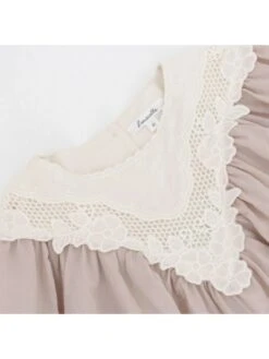 Lace Collar Cotton Single Breasted Girl Dresses -Kids Clothing Shop P 20240621112820899 990