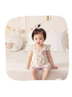 Bow Square Neck Cotton Sets 15 Bow Square Neck Cotton Sets -Kids Clothing Shop P 20240621141606659 675