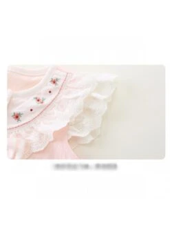 Bow Flower Single Breasted Sleepsuits -Kids Clothing Shop P 20240621142038754 707