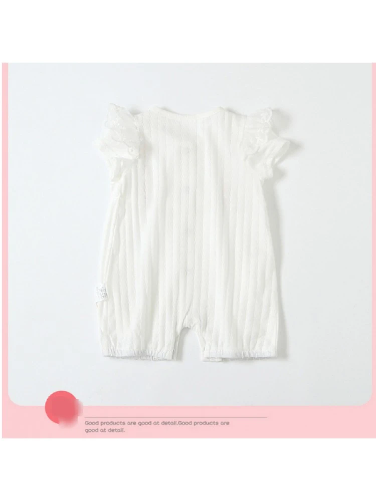 Bow Crewneck Cotton Sleepsuits 7 Bow Crewneck Cotton Sleepsuits - Image 7