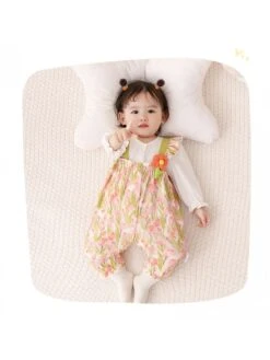Flower Crewneck Cotton Sleepsuits 14 Flower Crewneck Cotton Sleepsuits -Kids Clothing Shop P 20240621150016132 421
