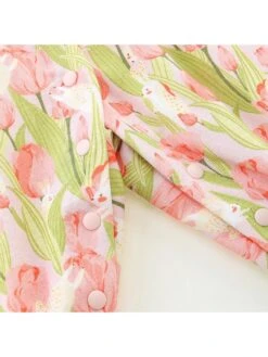 Flower Crewneck Cotton Sleepsuits 19 Flower Crewneck Cotton Sleepsuits -Kids Clothing Shop P 20240621150018843 113