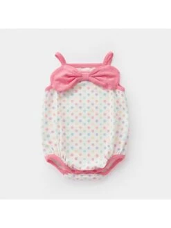 Bow Spaghetti Straps Slip Dress Rompers -Kids Clothing Shop P 20240622151615370 247