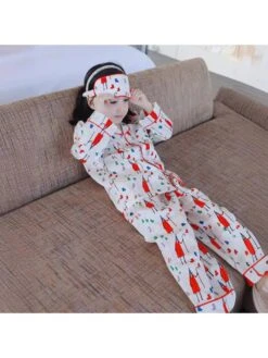 Cartoon Colorblock Cotton Girl 3 Piece Sets