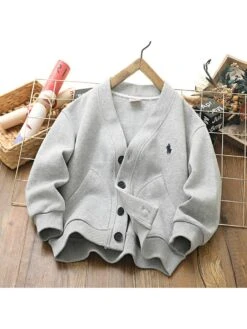 Bag Sleeve/Barrel Sleeve Cotton Single Breasted Boy Coat