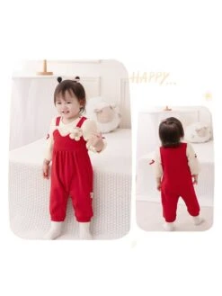 Bow Crewneck Overalls Sleepsuits -Kids Clothing Shop P 20240624111246325 281