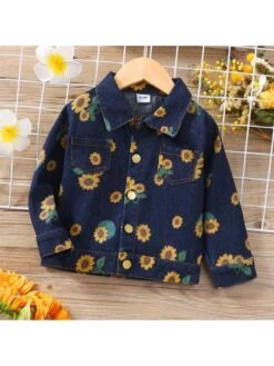 Flower Cotton Loose Boy Coat