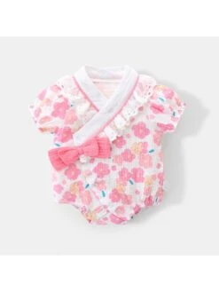 Bow Flower Buckle Rompers -Kids Clothing Shop P 20240624112011311 990