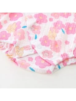 Bow Flower Buckle Rompers -Kids Clothing Shop P 20240624112012431 246