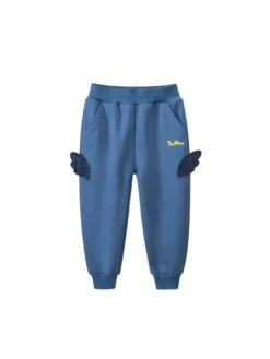 Animal Figure Cotton High Rise Boy Pants