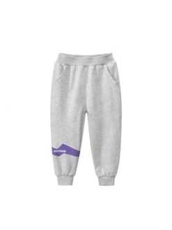 Colorblock Cotton Mid-rise Boy Pants