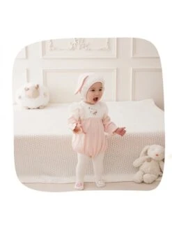 Flower Crewneck Cotton Rompers -Kids Clothing Shop P 20240624120803207 638