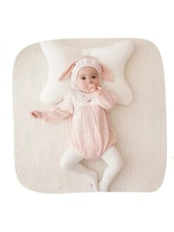 Flower Crewneck Cotton Rompers -Kids Clothing Shop P 20240624120803792 657