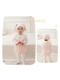 Flower Crewneck Cotton Rompers -Kids Clothing Shop P 20240624120804514 136