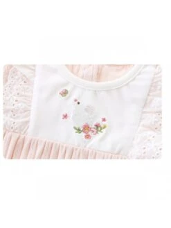 Flower Crewneck Cotton Rompers -Kids Clothing Shop P 20240624120806932 749