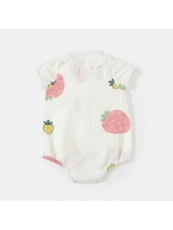 Surplice Neck Short Sleeve Cotton Rompers 9 Surplice Neck Short Sleeve Cotton Rompers -Kids Clothing Shop P 20240625092015794 663