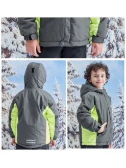 Colorblock Hooded Bag Sleeve/Barrel Sleeve Boy Coat -Kids Clothing Shop P 20240625092020475 377