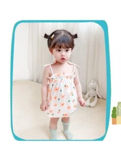 Bow Flower Cotton Rompers -Kids Clothing Shop P 20240625093606966 967