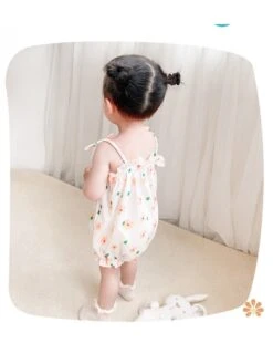 Bow Flower Cotton Rompers -Kids Clothing Shop P 20240625093607606 340