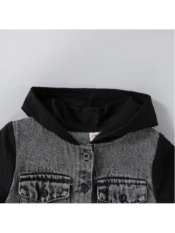 Colorblock Hooded Cotton Boy Coat -Kids Clothing Shop P 20240625093611973 414