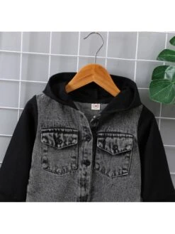 Colorblock Hooded Cotton Boy Coat -Kids Clothing Shop P 20240625093612758 233