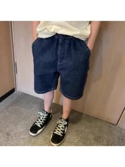 Cartoon Pattern Irregular Mid-rise Boy Pants