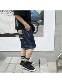 Cartoon Pattern Irregular Mid-rise Boy Pants 7 Cartoon Pattern Irregular Mid-rise Boy Pants -Kids Clothing Shop P 20240625101603640 608