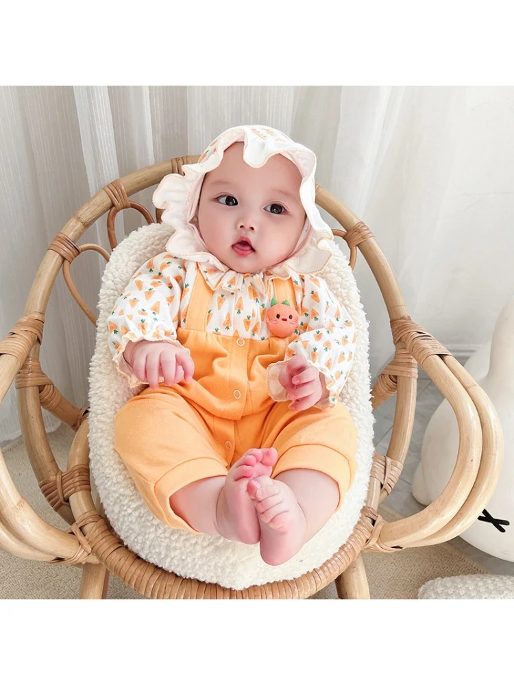 Hooded Cotton Single Breasted Sleepsuits 1 Hooded Cotton Single Breasted Sleepsuits