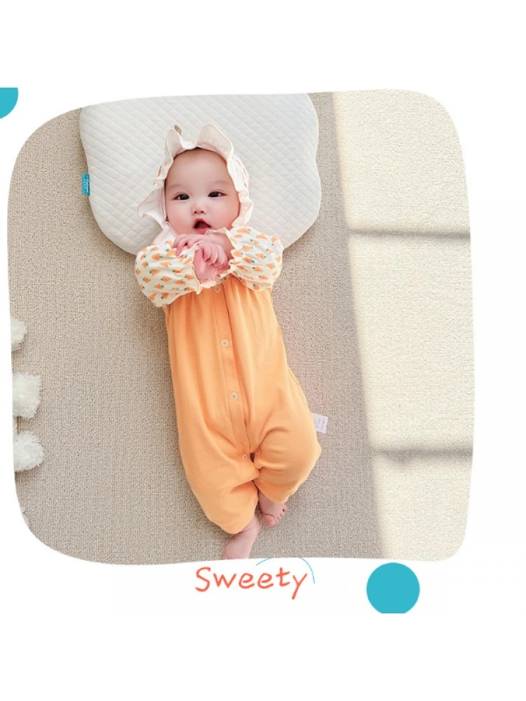 Hooded Cotton Single Breasted Sleepsuits 3 Hooded Cotton Single Breasted Sleepsuits - Image 3