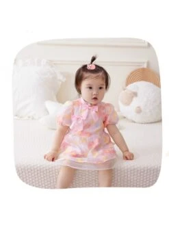 Bow Crewneck Cotton Rompers -Kids Clothing Shop P 20240625111220125 102