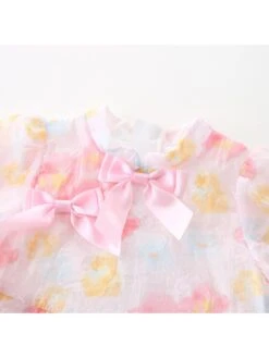 Bow Crewneck Cotton Rompers -Kids Clothing Shop P 20240625111221945 577