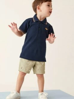 Solid Color Cotton Loose Boy Clothing Sets