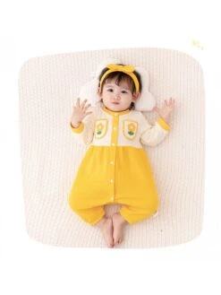 Colorblock Crewneck Cotton Sleepsuits -Kids Clothing Shop P 20240625111619069 696