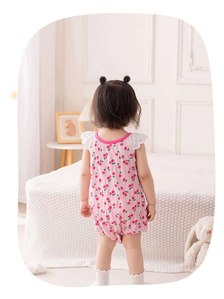 Bow Flower Crewneck Rompers 4 Bow Flower Crewneck Rompers - Image 4