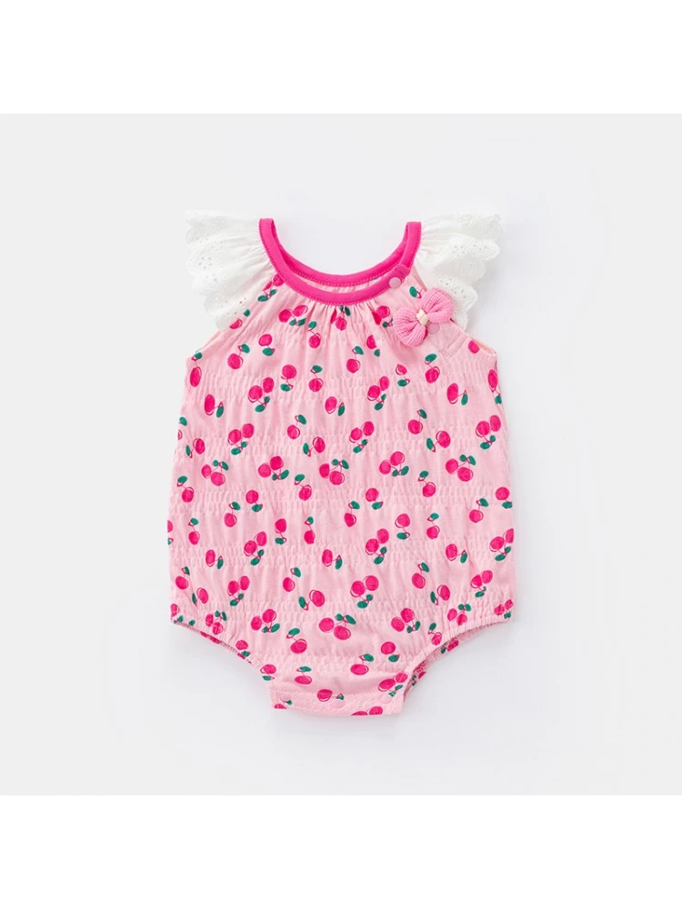 Bow Flower Crewneck Rompers 5 Bow Flower Crewneck Rompers - Image 5