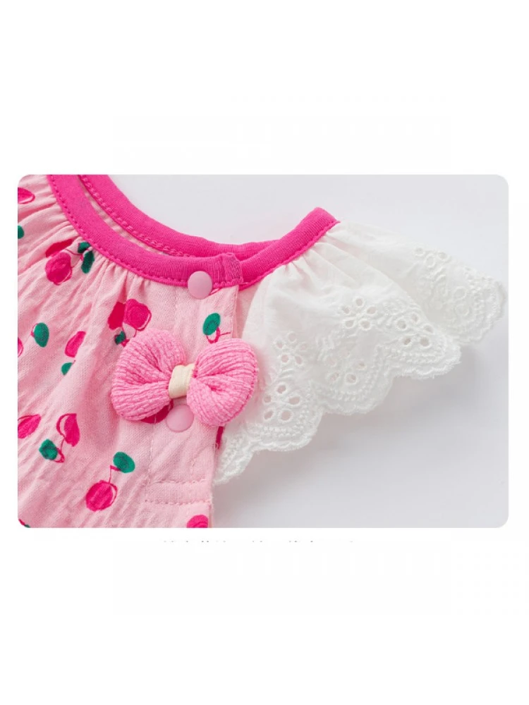 Bow Flower Crewneck Rompers 8 Bow Flower Crewneck Rompers - Image 8