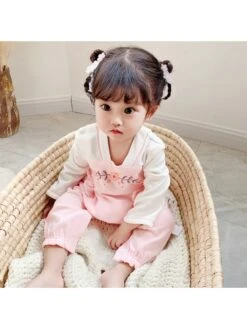 Bow Colorblock Cozy Sleepsuits