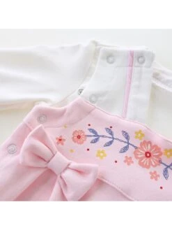 Bow Colorblock Cozy Sleepsuits -Kids Clothing Shop P 20240625115608609 667