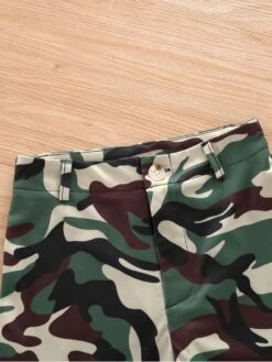 Camouflage Crewneck Cropped Girl Clothing Sets -Kids Clothing Shop P 20240625135217763 208