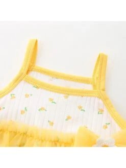 Bow Cotton Slip Dress Rompers -Kids Clothing Shop P 20240625143622285 859